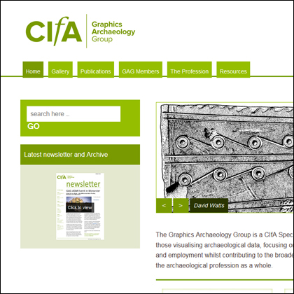 Screenshot of the revised GAG website: www.gag-cifa.org